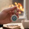 Evil Eye Charm Keychain – Spiritual Protection Keychain for Daily Use